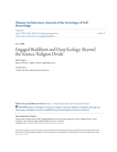 Engaged Buddhism and Deep Ecology: Beyond the Science