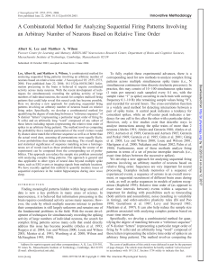 A Combinatorial Method for Analyzing Sequential Firing Patterns