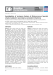 Investigation of virulence factors of Enterococcus faecalis strains