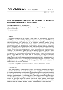 Field methodological approaches to investigate the short