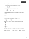 • Reducing Fractions, Part 1
