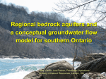 Regional bedrock aquifers and a conceptial