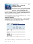 Extensive sensor competence from a single source