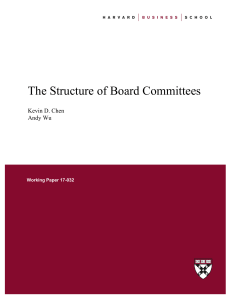 The Structure of Board Committees