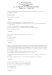 Answer Key - Department Of Economics