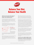 Balance Your Diet, Balance Your Health