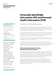 Personally Identifiable Information (PII) and Personal Health