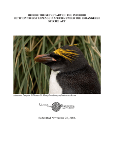 Submitted November 28, 2006 - Center for Biological Diversity