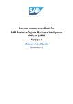License Measurement for SAP BusinessObjects Enterprise