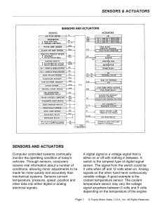 Sensors and Actuators