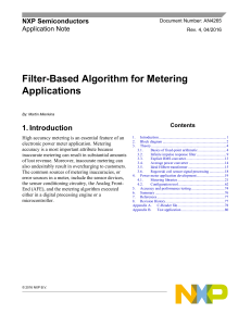 Filter-Based Algorithm for Metering Applications