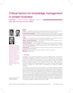 AJMAL, M., HELO, P. and KEKÄLE, T., 2010. Critical factors for