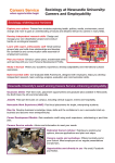 Sociology at Newcastle University: Careers and Employability