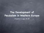 The Development of Feudalism in Western Europe