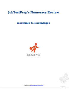 JobTestPrep`s Numeracy Review
