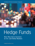 Hedge Funds How They Serve Investors in U.S. and Global Markets