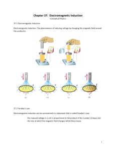 Chapter 37: Electromagnetic Induction