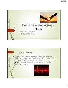 Heart disease reversal diets