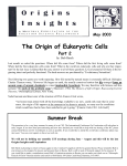 May 2003 - The Origin of Eukaryotic Cells, Part 2