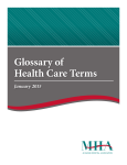 2015 Glossary of Health Care Terms and Abbreviations