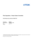 Film capacitors - PowerFactor Correction - MMI7000