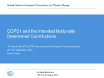 COP21 and the Intended Nationally Determined Contributions