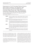 Improvement of left ventricular ejection fraction, heart failure
