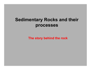 Sedimentary Rocks and their processes