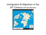 Immigration Migration in the 19th Century