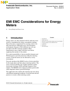 EMI EMC Considerations for Energy Meters Application Note