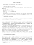 Listing of Algebra topics. Algebraic Rules, Properties, Formulas
