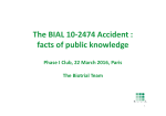 The BIAL 10-2474 Accident : facts of public knowledge