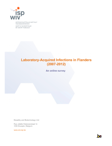 Laboratory-Acquired Infections in Flanders (2007