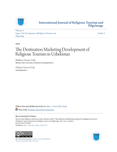 The Destination Marketing Development of Religious