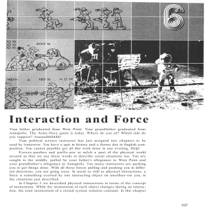 6 Interaction and Force