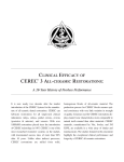 clinical efficacy of cerec® 3 all-ceramic restorations