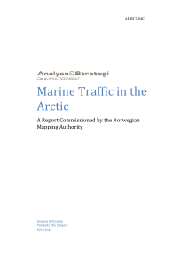 Marine Traffic in the Arctic