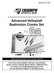 Advanced Volleyball Badminton Combo Set