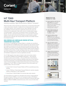 hiT 7300 Multi-Haul Transport Platform