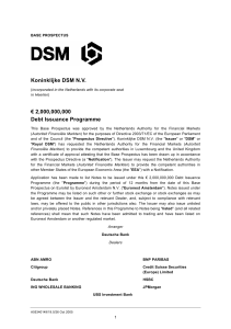 Base prospectus - €2,000,000,000 Debt Issuance Programme