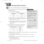 Chapter 1: Patterns in Mathematics