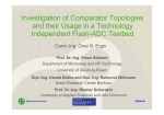 Investigation of Comparator Topologies and their Usage in a