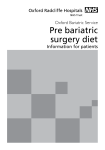 Bariatric surgery: Pre bariatric surgery diet