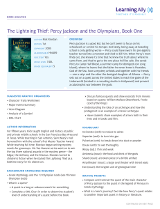 The Lightning Thief: Percy Jackson and the Olympians, Book One