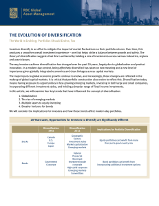 The Evolution of Diversification