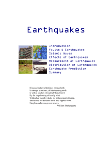 Earthquakes - Kean University