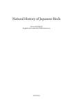 Natural History of Japanese Birds