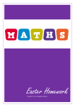 Maths Easter Homework - St. Mary`s C of E Primary School
