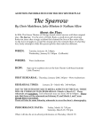 sparrow audition packet