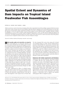 Spatial Extent and Dynamics of Dam Impacts on Tropical Island